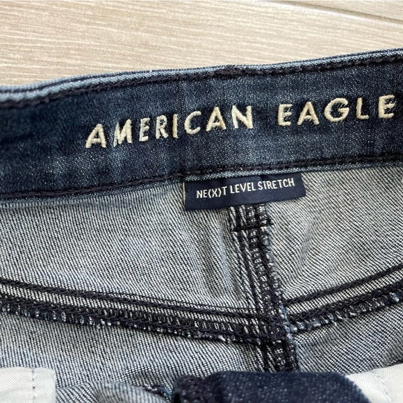 American Eagle Outfitters Jean shorts, Super Hi Rise Shortie—size 4••• - Picture 5 of 8